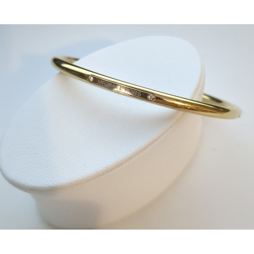 Michael Kors gold tone and diamond bracelet